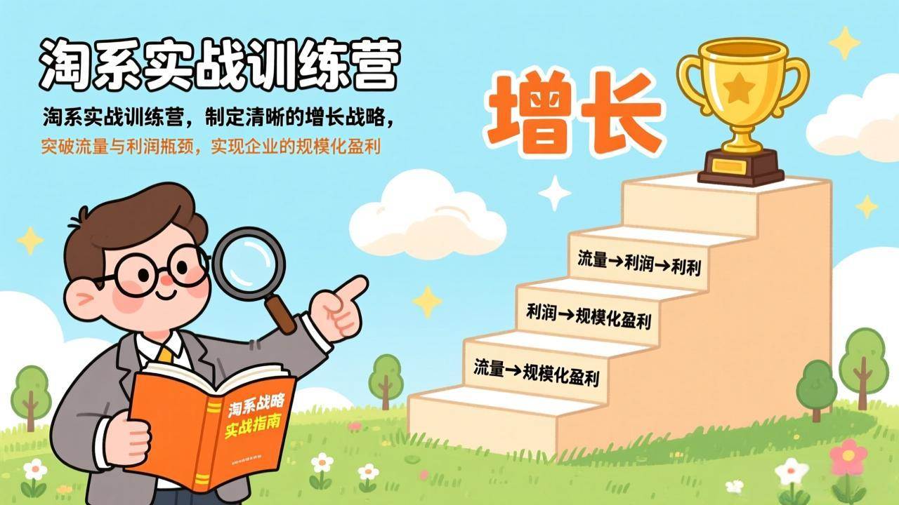 （17325期）淘系实战训练营(更新)，制定清晰的增长战略，突破流量与利润瓶颈，实现企业的规模化盈利-财经探 | 免费网创项目与资源大全