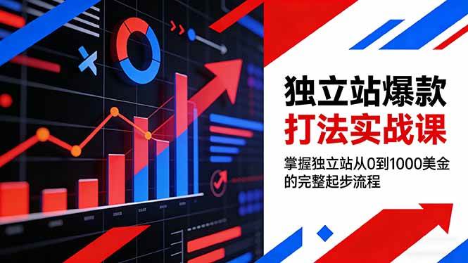 （17322期）独立站爆款打法实战课，掌握独立站从0到1000美金的完整起步流程-财经探 | 免费网创项目与资源大全