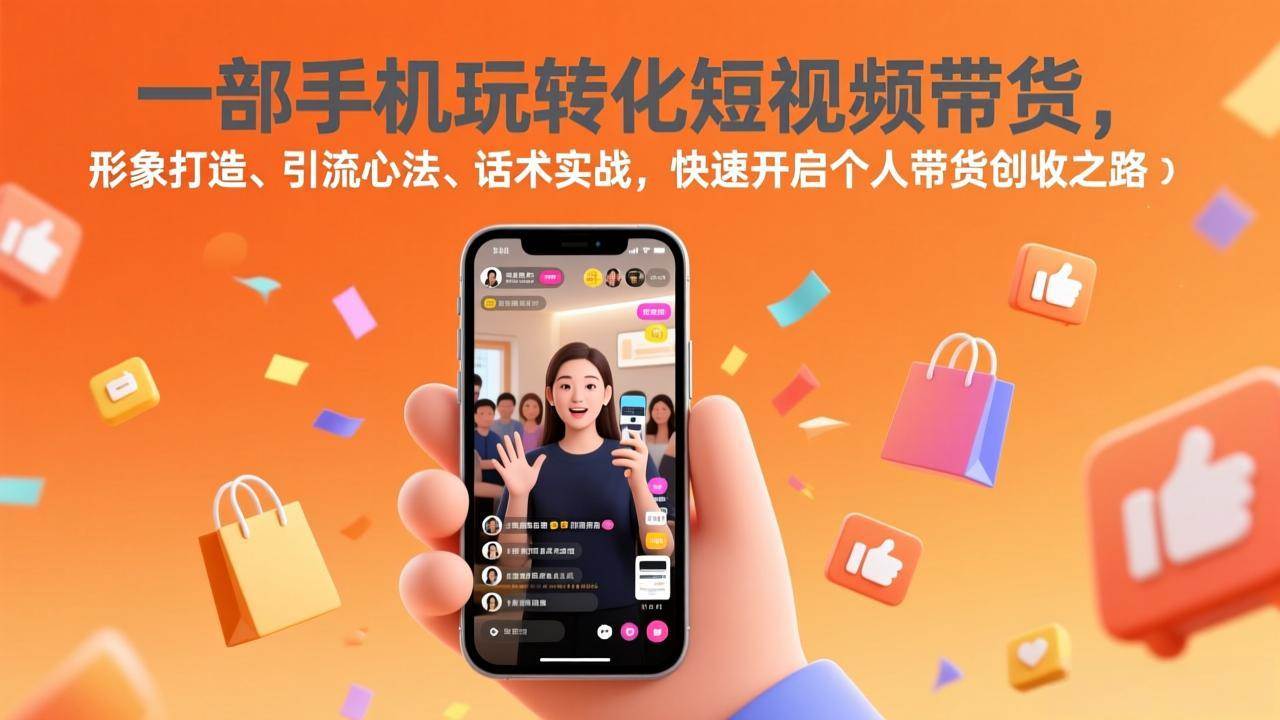 （17356期）一部手机玩转化短视频带货，形象打造、引流心法、话术实战，快速开启个人带货创收之路-财经探 | 免费网创项目与资源大全