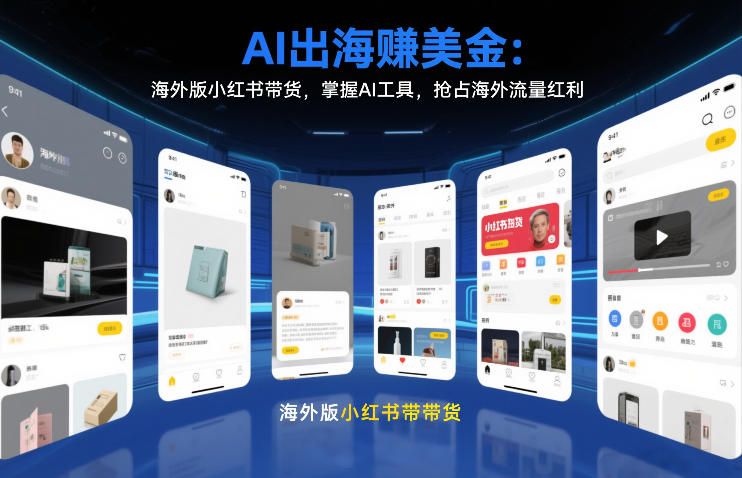 AI出海賺美金：海外版小红书带货，掌握AI工具，抢占海外流量红利(更新2026)-财经探 | 免费网创项目与资源大全