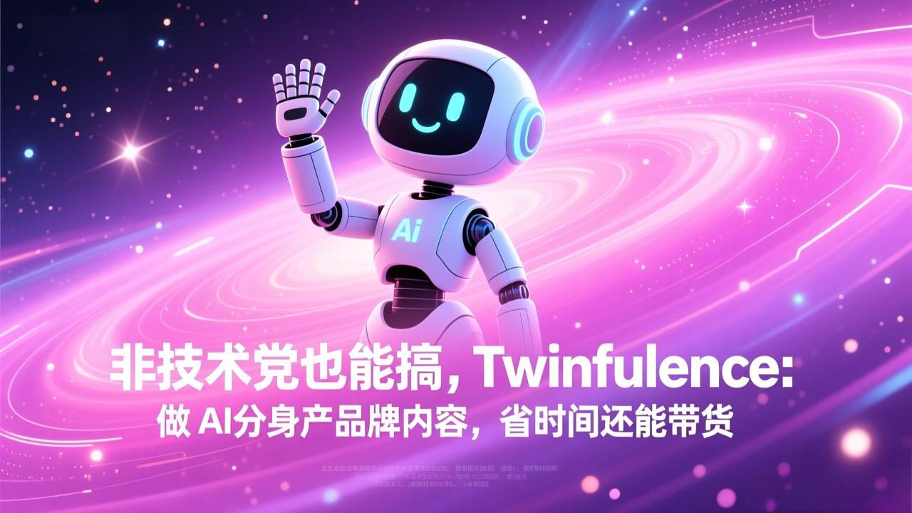 非技术党也能搞!Twinfluence:做 AI 分身产品牌内容,省时间还能带货-财经探 | 免费网创项目与资源大全