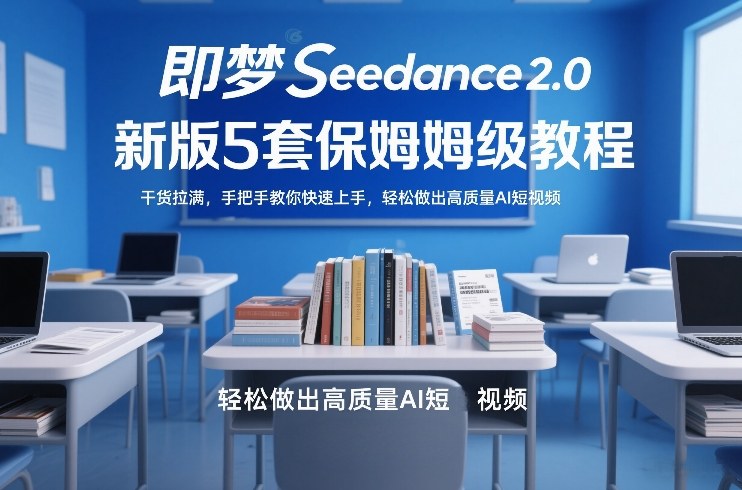即梦Seedance2.0新版5套保姆级教程，干货拉满，手把手教你快速上手，轻松做出高质量AI短视频-财经探 | 免费网创项目与资源大全