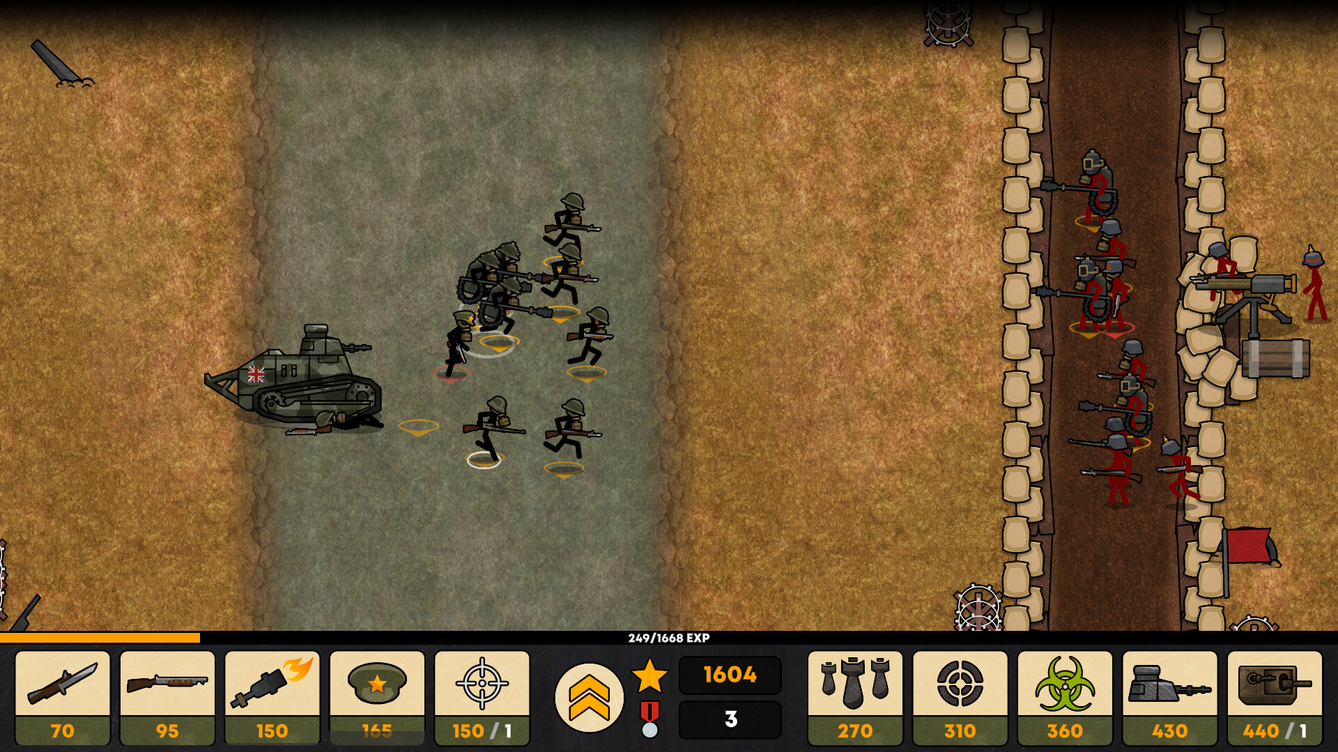 火柴人战壕/Stickman Trenches-财经探 | 免费网创项目与资源大全