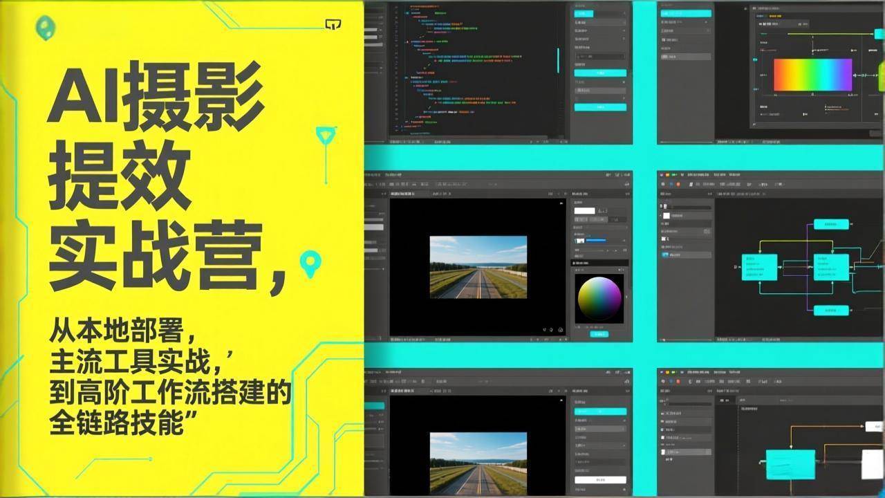（17393期）AI+摄影提效实战营，从本地部署，主流工具实战，到高阶工作流搭建的全链路技能-财经探 | 免费网创项目与资源大全