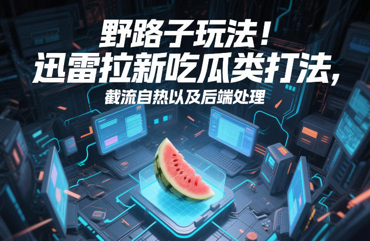 野路子玩法！迅雷拉新吃瓜类打法，截流自热以及后端处理-财经探 | 免费网创项目与资源大全