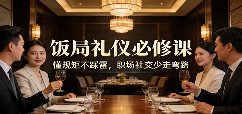 公众号收费文章：《饭局礼仪必修课：懂规矩不踩雷，职场社交少走弯路》-财经探 | 免费网创项目与资源大全