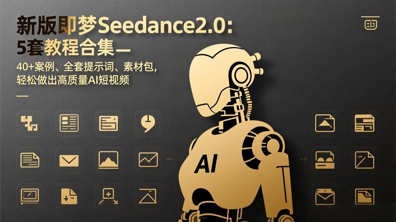 （17398期）新版即梦Seedance2.0：5套教程合集，40+案例、全套提示词、素材包，轻松做出高质量AI短视频-财经探 | 免费网创项目与资源大全