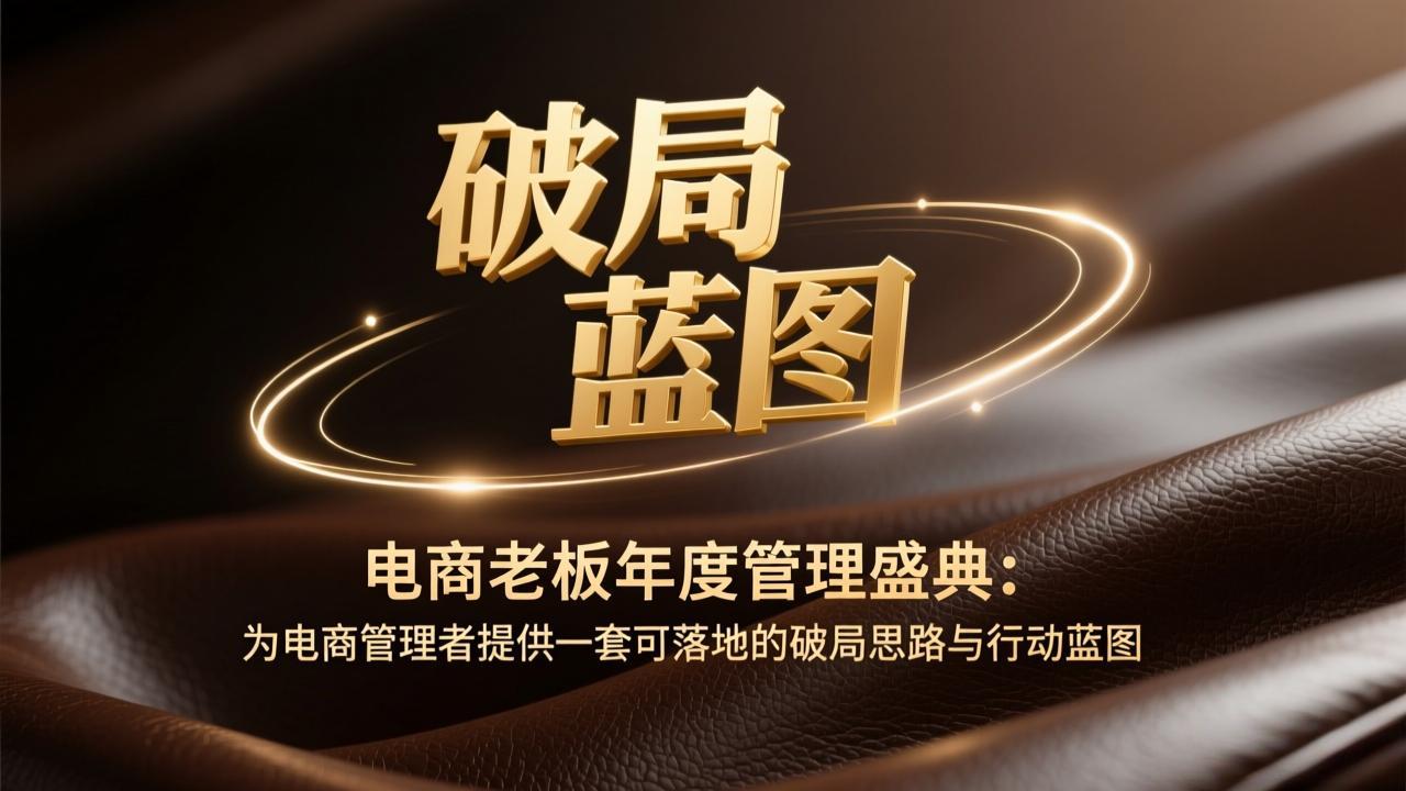电商老板年度管理盛典：为电商管理者提供一套可落地的破局思路与行动蓝图-财经探 | 免费网创项目与资源大全