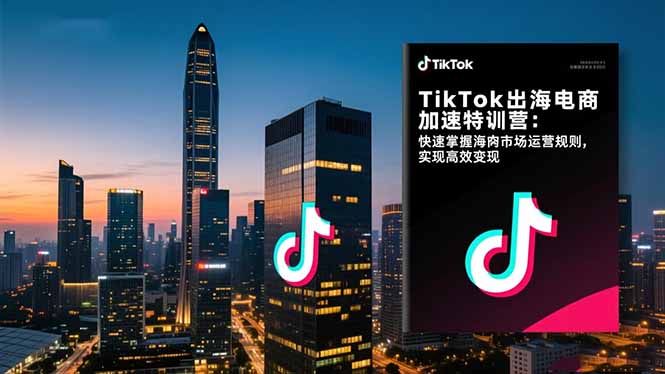 TikTok出海电商加速特训营-更新：快速掌握海外市场运营规则，实现高效变现-财经探 | 免费网创项目与资源大全