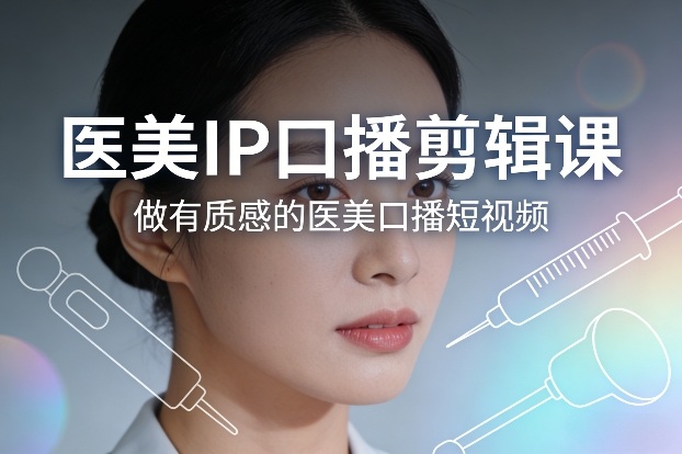 医美IP口播剪辑课，做有质感的医美口播短视频-财经探 | 免费网创项目与资源大全