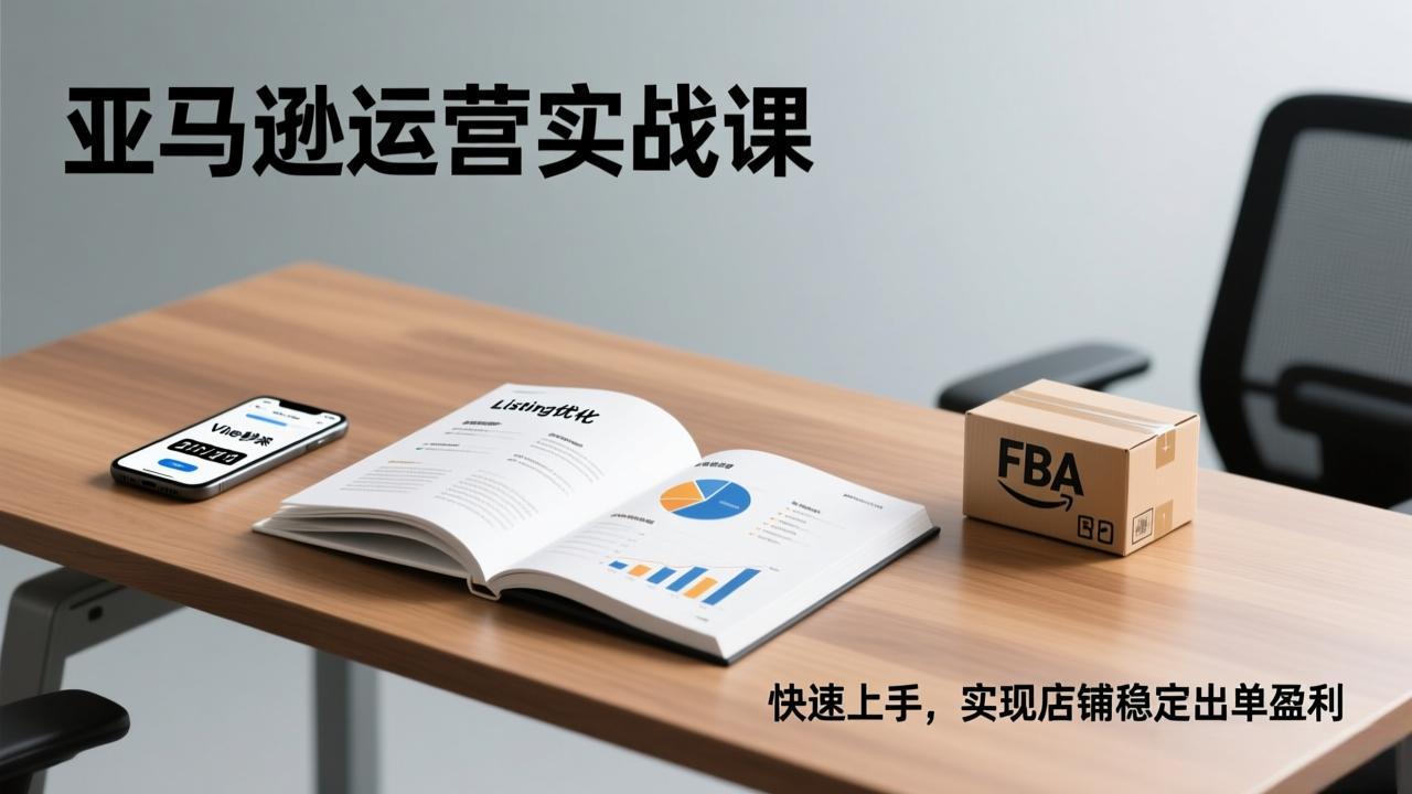 亚马逊运营实战课，Listing优化、Vine秒杀、FBA发货，快速上手，实现店铺稳定出单盈利-财经探 | 免费网创项目与资源大全