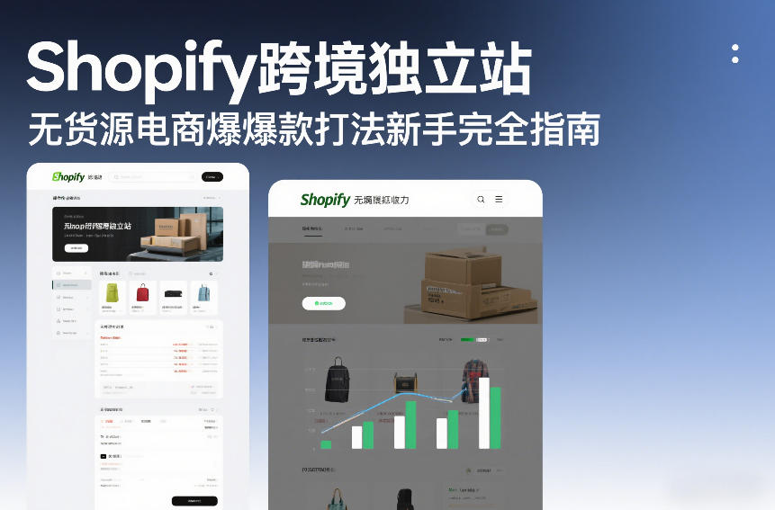 Shopify跨境独立站无货源电商爆款打法新手完全指南-六创网