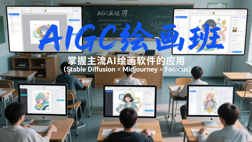 AIGC绘画班，掌握主流Ai绘画软件的应用（Stable Diffusion x Midjourney x Fooocus）-财经探 | 免费网创项目与资源大全