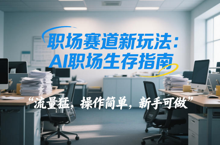 职场赛道新玩法：AI职场生存指南，流量猛，操作简单，新手可做-六创网