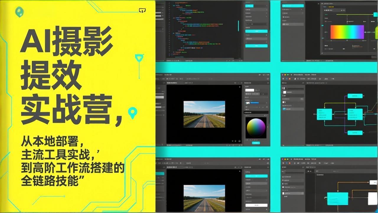 AI+摄影提效实战营，从本地部署，主流工具实战，到高阶工作流搭建的全链路技能-财经探 | 免费网创项目与资源大全