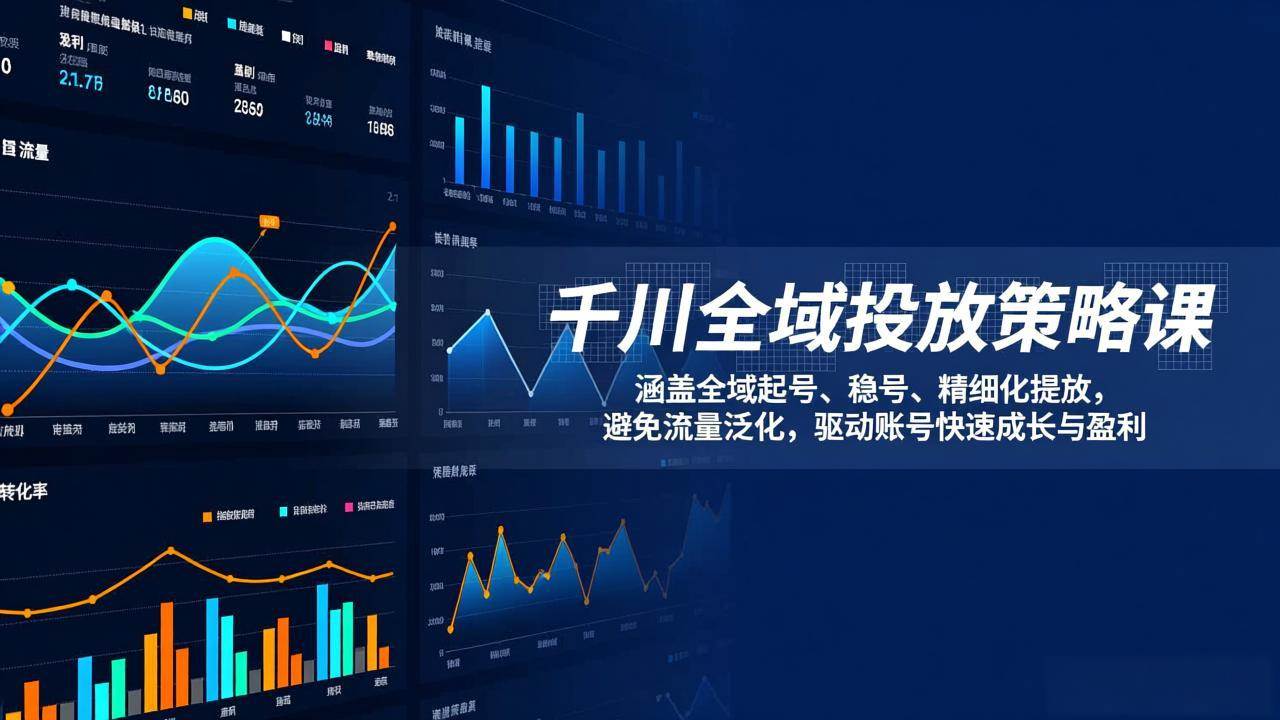 （17285期）千川全域投放策略课：涵盖全域起号、稳号、精细化投放，避免流量泛化，驱动账号快速成长与盈利-财经探 | 免费网创项目与资源大全