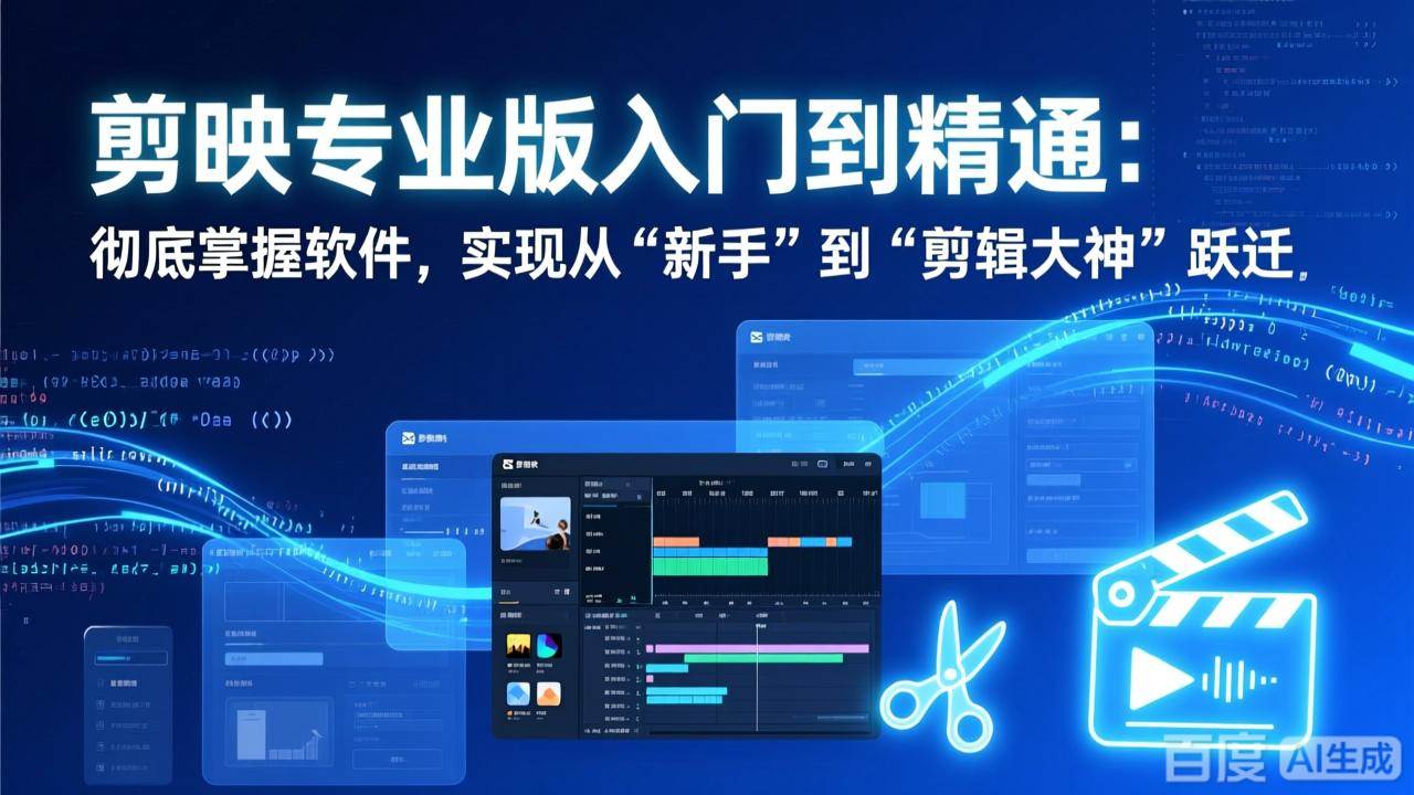 （17321期）剪映专业版入门到精通：彻底掌握软件，实现从“新手”到“剪辑大神”跃迁-财经探 | 免费网创项目与资源大全
